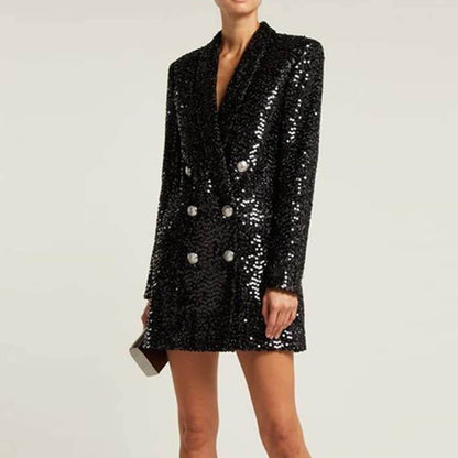 Blazer Long Dress Shine - Sua Boutique