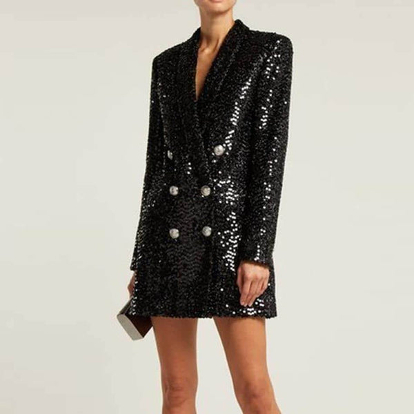 Blazer Long Dress Shine - Sua Boutique