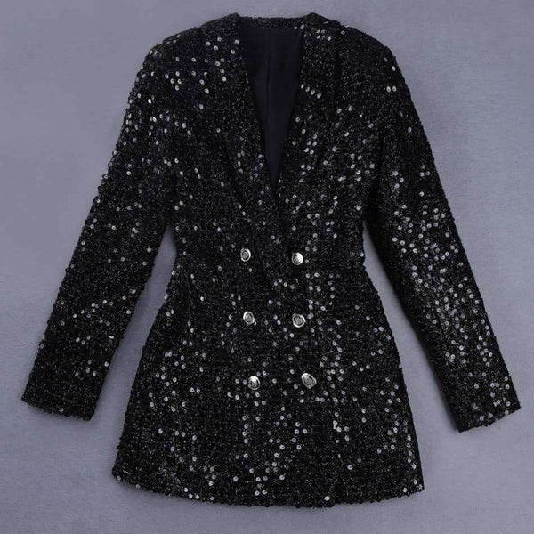 Blazer Long Dress Shine - Sua Boutique