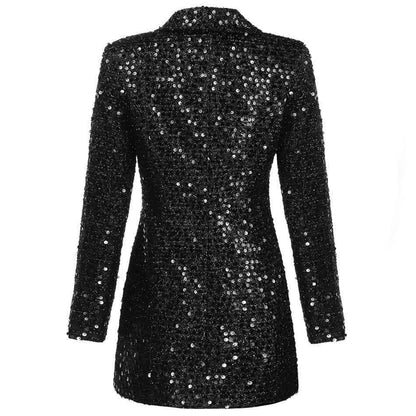 Blazer Long Dress Shine - Sua Boutique