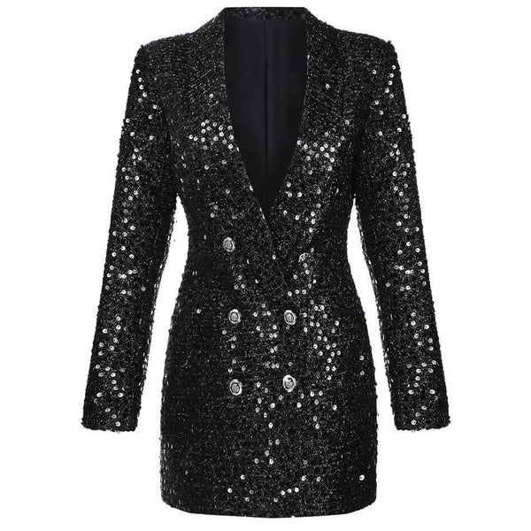 Blazer Long Dress Shine - Sua Boutique
