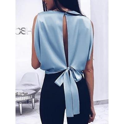 Blusa - Decote Laço use o cupom PRIMEIRACOMPRA e garanta 12%OFF
