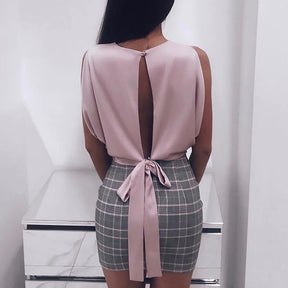 Blusa - Decote Laço use o cupom PRIMEIRACOMPRA e garanta 12%OFF