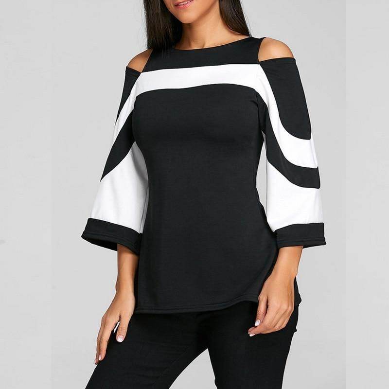 Blusa Black White - Sua Boutique