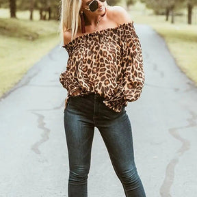 Blusa Manga Ciganinha Animal Print use o cupom PRIMEIRACOMPRA e garanta 12%OFF