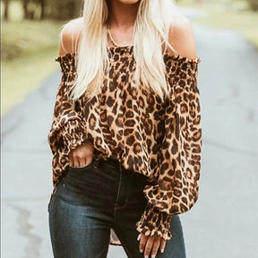 Blusa Manga Ciganinha Animal Print use o cupom PRIMEIRACOMPRA e garanta 12%OFF