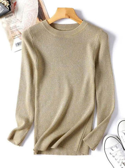 Blusa Manga Longa Lurex - Sua Boutique