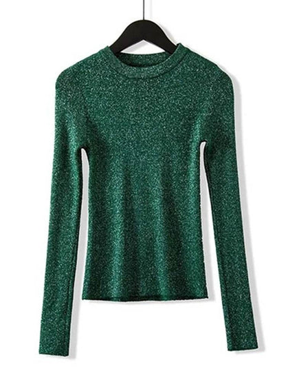 Blusa Manga Longa Lurex - Sua Boutique