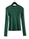 Blusa Manga Longa Lurex - Sua Boutique