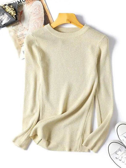 Blusa Manga Longa Lurex - Sua Boutique