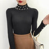 Blusa Manga longo com detalhes em Pérola - Sua Boutique