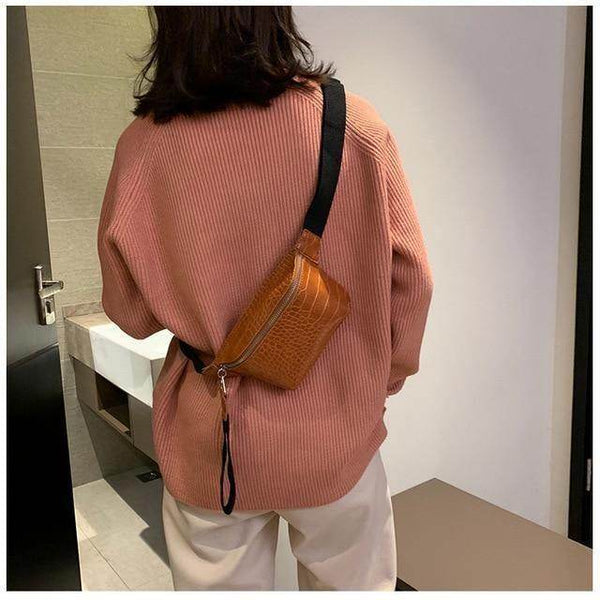 Bolsa Pochete Croco Á Prova D`Água - Sua Boutique