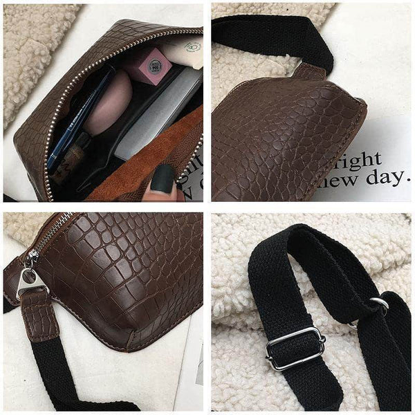 Bolsa Pochete Croco Á Prova D`Água - Sua Boutique