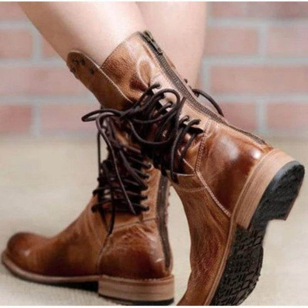 Bota Fernanda- Couro Ecológico - Sua Boutique
