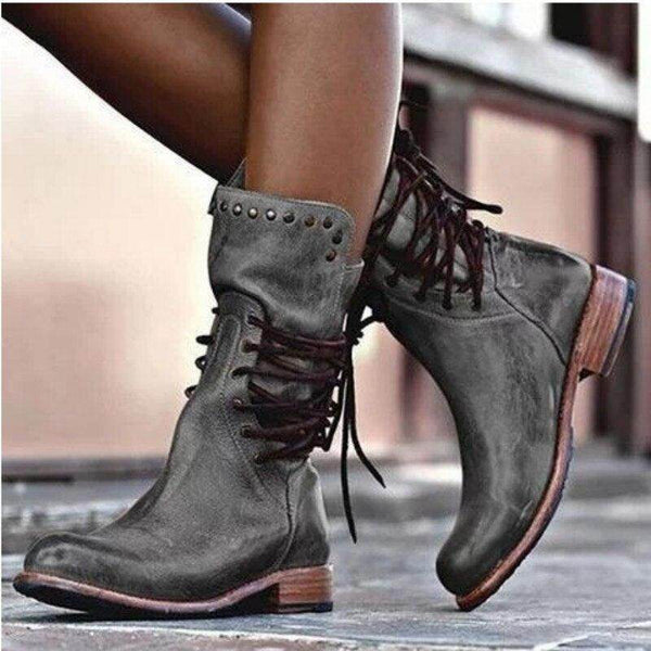 Bota Fernanda- Couro Ecológico - Sua Boutique