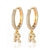 Brinco Argola Zirconia Letras - Sua Boutique