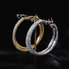 Brinco Argolas Shine Strass - Sua Boutique