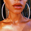 Brinco Argolas Shine Strass - Sua Boutique