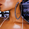 Brinco Argolas Shine Strass - Sua Boutique