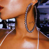 Brinco Argolas Shine Strass - Sua Boutique