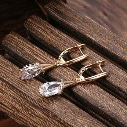 Brinco Cristal Princess - Sua Boutique