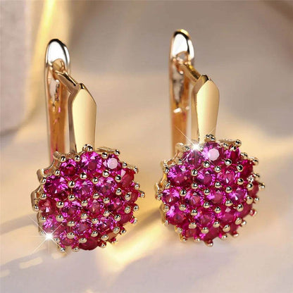 Brinco Pink Imperial - Sua Boutique