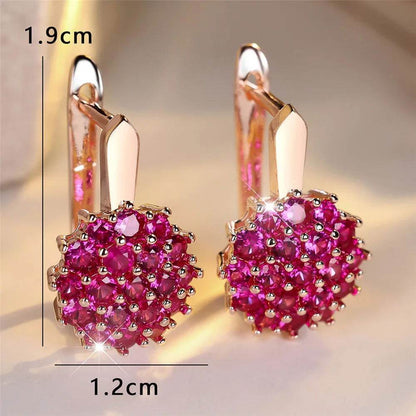 Brinco Pink Imperial - Sua Boutique
