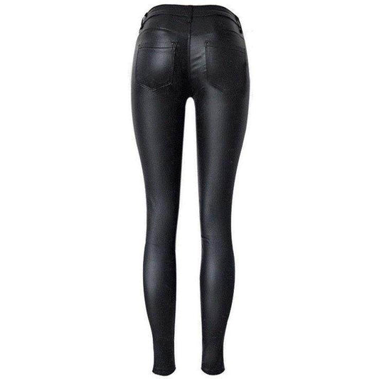Calça Leather Zíper - Couro Ecológico - Sua Boutique