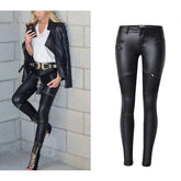 Calça Leather Zíper - Couro Ecológico use o cupom PRIMEIRACOMPRA e garanta 12%OFF
