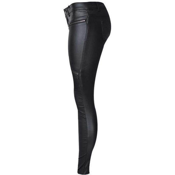 Calça Leather Zíper - Couro Ecológico - Sua Boutique