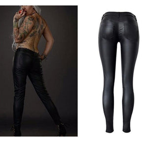 Calça Leather Zíper - Couro Ecológico use o cupom PRIMEIRACOMPRA e garanta 12%OFF