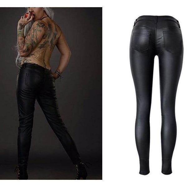 Calça Leather Zíper - Couro Ecológico - Sua Boutique