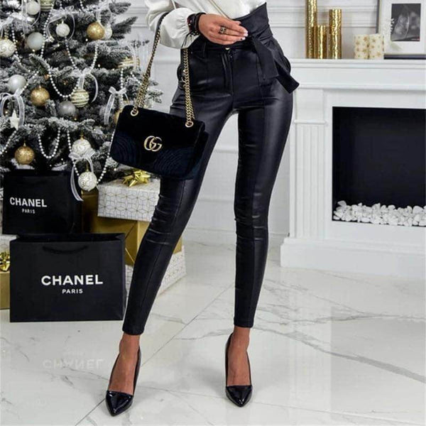 Calça de Couro Laço - Ecológico - Sua Boutique