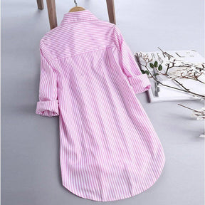 Camisa Ampla Striped use o cupom PRIMEIRACOMPRA e garanta 12%OFF