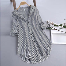 Camisa Ampla Striped use o cupom PRIMEIRACOMPRA e garanta 12%OFF