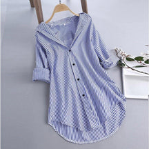 Camisa Ampla Striped use o cupom PRIMEIRACOMPRA e garanta 12%OFF