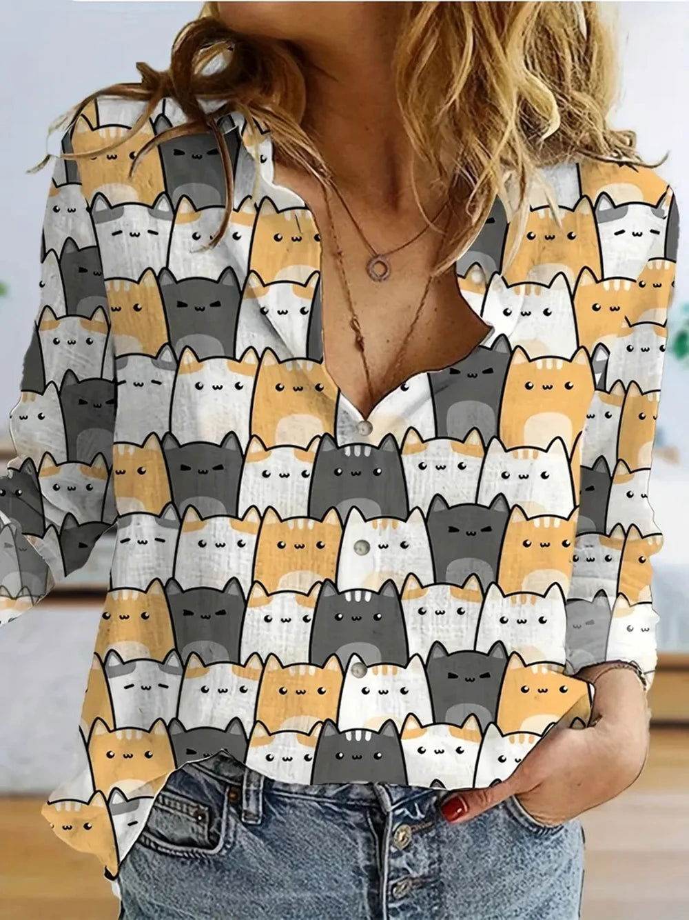 Camisa Cat Love - Sua Boutique