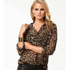 Camisa Chiffon Animal Print - Sua Boutique