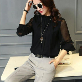 Camisa Chiffon Elegancy use o cupom PRIMEIRACOMPRA e garanta 12%OFF