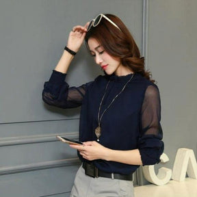 Camisa Chiffon Elegancy use o cupom PRIMEIRACOMPRA e garanta 12%OFF