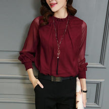 Camisa Chiffon Elegancy use o cupom PRIMEIRACOMPRA e garanta 12%OFF