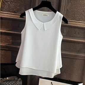Camisa Chiffon Sem Mangas use o cupom PRIMEIRACOMPRA e garanta 12%OFF