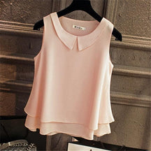 Camisa Chiffon Sem Mangas use o cupom PRIMEIRACOMPRA e garanta 12%OFF