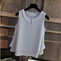 Camisa Chiffon Sem Mangas use o cupom PRIMEIRACOMPRA e garanta 12%OFF