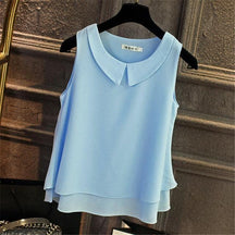 Camisa Chiffon Sem Mangas use o cupom PRIMEIRACOMPRA e garanta 12%OFF