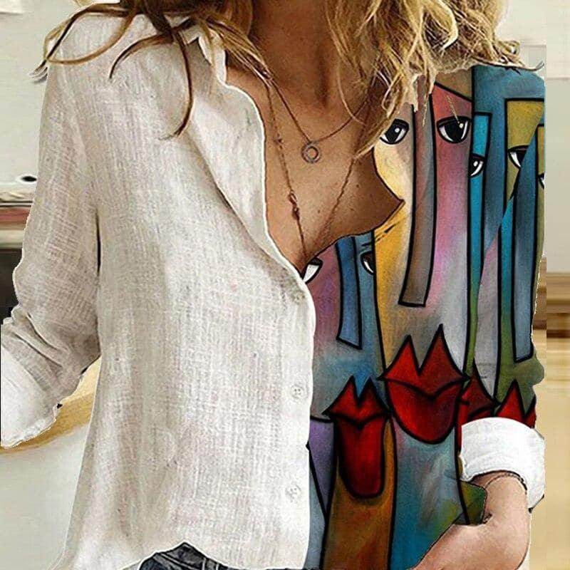 Camisa Color Abstract - Sua Boutique