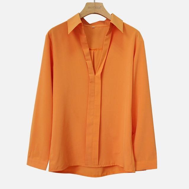 Camisa Decote V - Sua Boutique