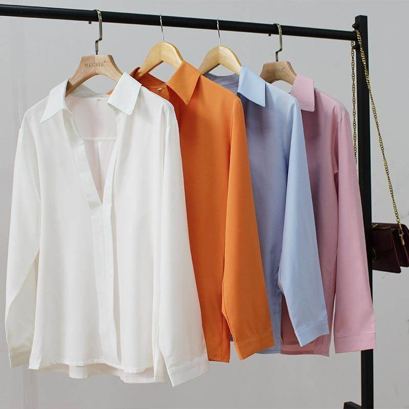 Camisa Decote V - Sua Boutique