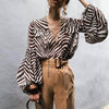 Camisa Elegante Animal Print - Sua Boutique