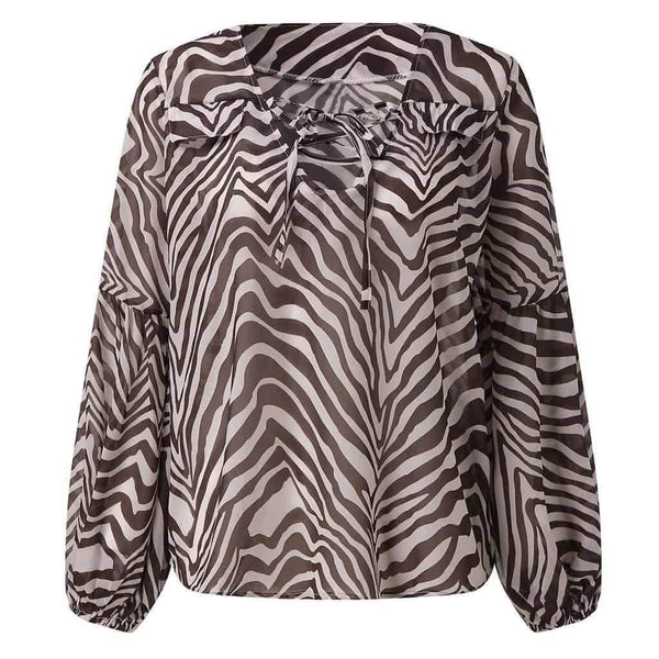 Camisa Elegante Animal Print - Sua Boutique